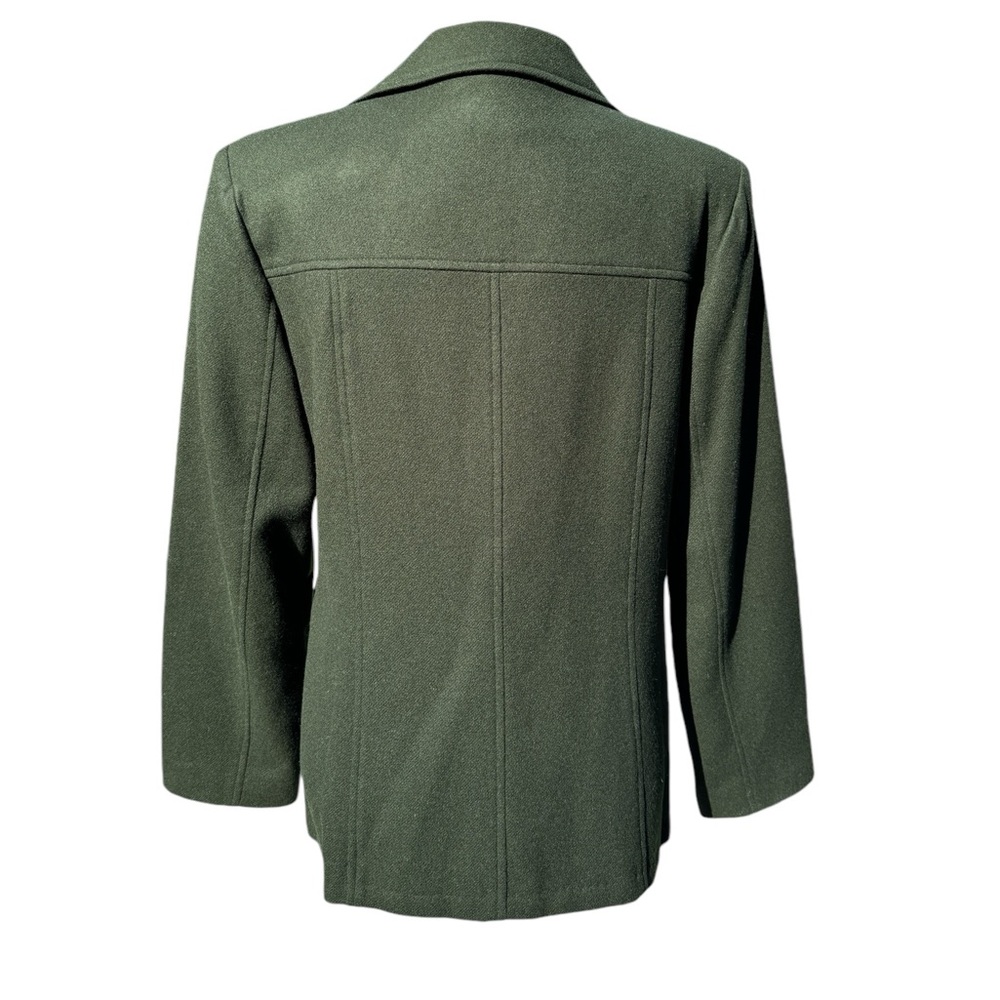 SANDRO - Green Wool Jacket Size 10 - Picture 6 of 7